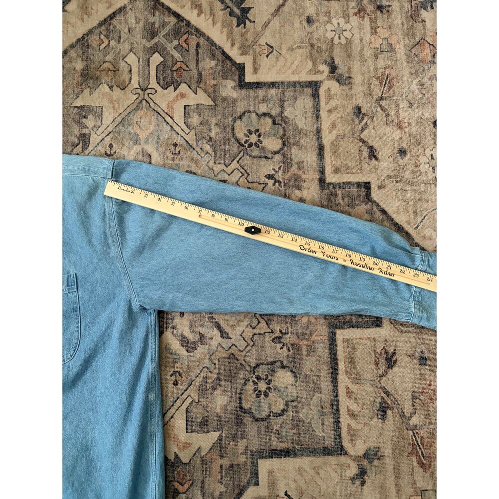 Vintage 90s Disney Store Denim Shirt XXL Mickey Minnie Goofy Donald Pluto - Picture 9 of 9